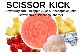 Strawberry and pineaple juice smoothie