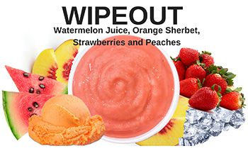 Watermellon, Orange, Strawberry and Peach Fruit Smoothie